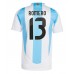 Maillot de foot Argentine Cristian Romero #13 Domicile vêtements Copa America 2024 Manches Courtes